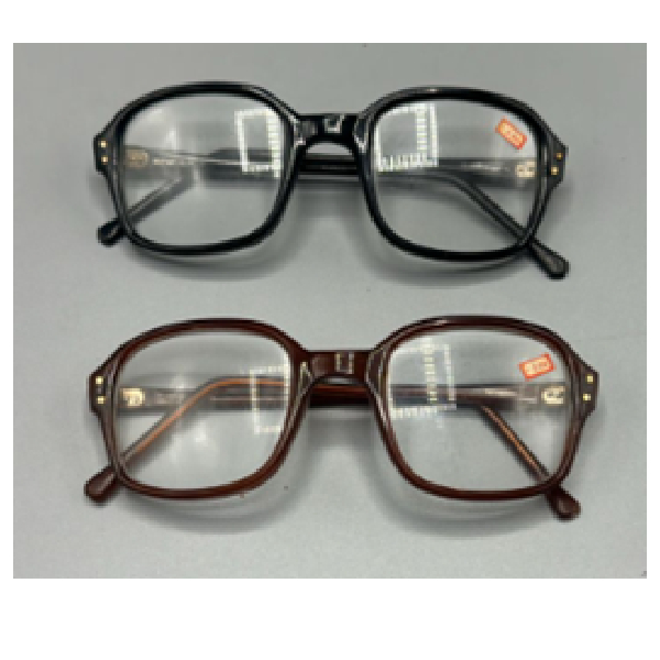 Reading Glasses 2.75 Power Plastic Frame, Black/Brown