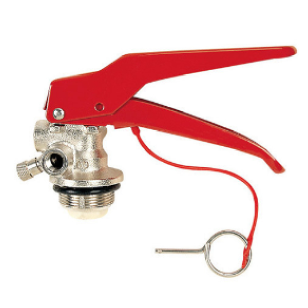 Spares - Discharge Valve For Extinguishers With Pin, With Socket For Pressure Gauge