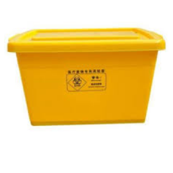 80 Lit Medical Container (Biohazard Waste), Yellow Size-67X49X41