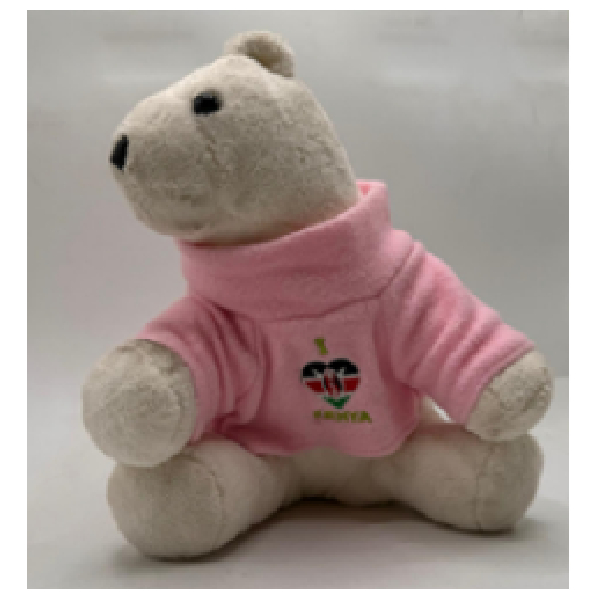 Sitting Bear 27cm With Pink Cloth