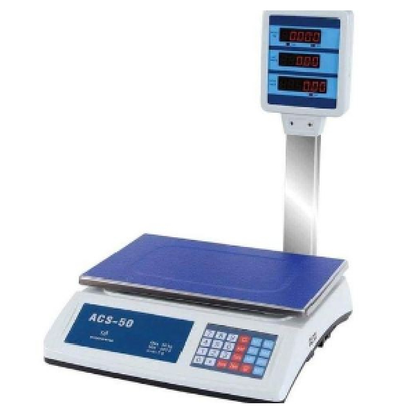 Electronic Computing Price Scale Machine, Non-Commercial, Upto 50Kg With Display Rechargable