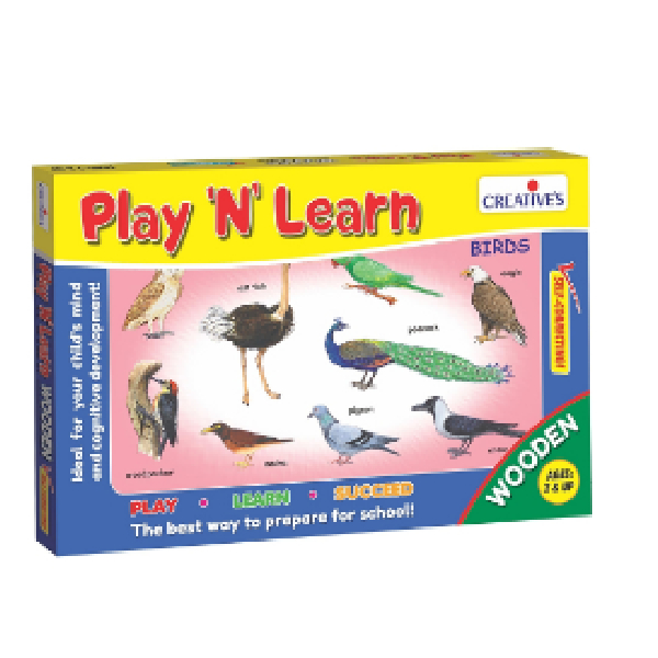 Play N Learn Birds (Wooden)--Box Pack Creative