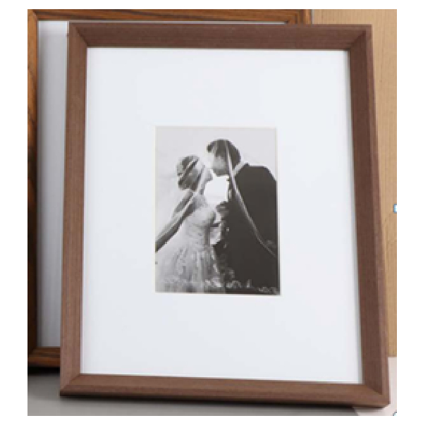 Photo Frame 11X14 Inch With 5X7 Inch Mat Coffee Veneer