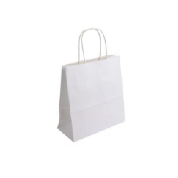 Twisted Paper Handle Gift Bags - White Paper - Size Mm Extra Small 165 X 100 X 220 Per Piece