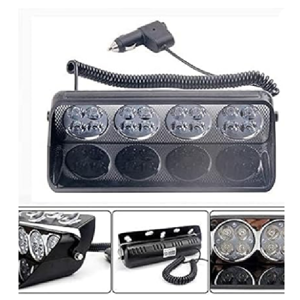 Strobe Light DC 12V Red, Blue, Yellow With Screw Base