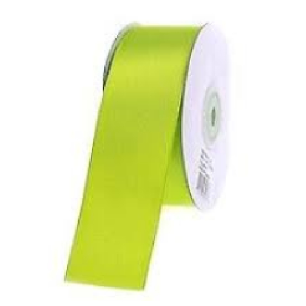 Single Side Polyester Ribbon 25mm, 25 Yards, Pistachio Color